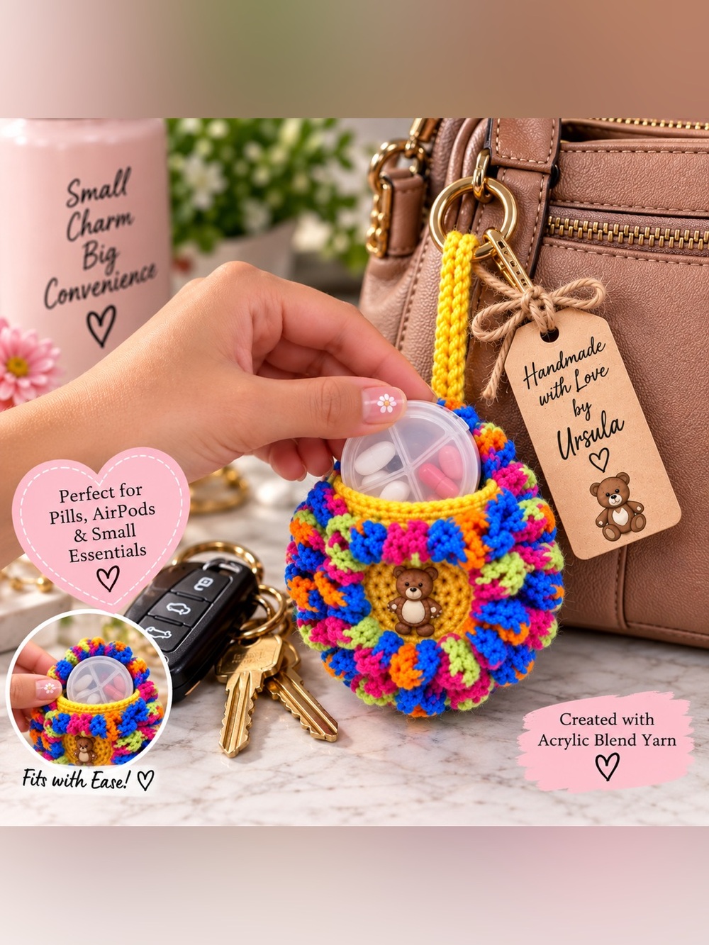 Bag Charm, Min pouch - Picture 3 of 6